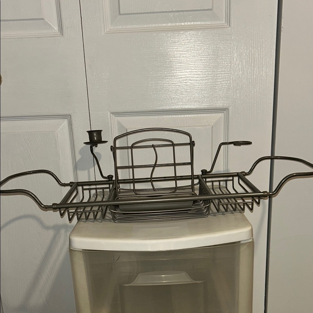 Bath Accessories Caddy with Book Holder